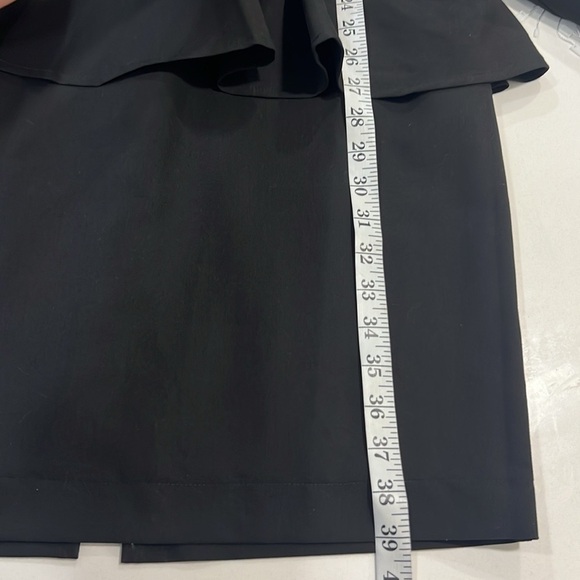 NWT Mina Audin,Defining Couture Craftsmanship,Black Peplum Power Dress,Size 40/8 - Picture 15 of 16